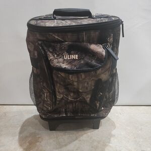 Uline Mossy Oak Rolling Wheeled Cooler Bag- Camo